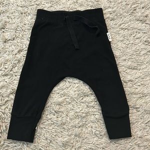 Huxbaby black drop crotch pant size 1